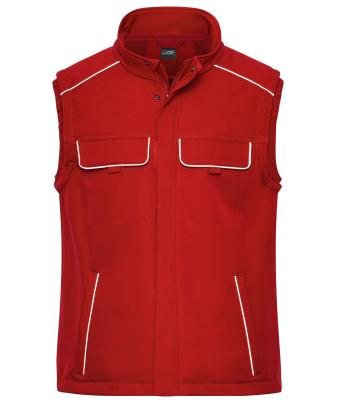 Unisexe Bodywarmer de travail Softshell - SOLID - Rouge 8723