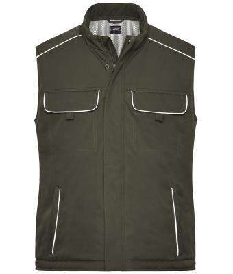 Unisexe Bodywarmer de travail Softshell hiver - SOLID - Olive 8725