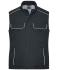 Unisexe Bodywarmer de travail Softshell hiver - SOLID - Carbone 8725