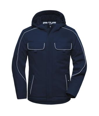 Unisexe Veste de travail softshell hiver - SOLID - Marine 8726