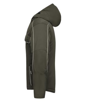 Unisex Workwear Softshell Padded Jacket - SOLID - Olijf 8726