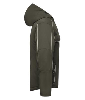 Unisex Workwear Softshell Padded Jacket - SOLID - Olijf 8726
