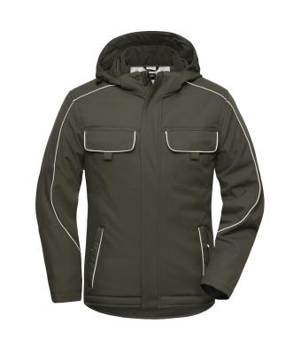 Unisex Workwear Softshell Padded Jacket - SOLID - Olijf 8726