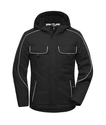 Unisex Workwear Softshell Padded Jacket - SOLID - Zwart 8726