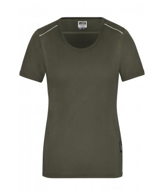 Damen Ladies' Workwear T-Shirt - SOLID - Olive 8711