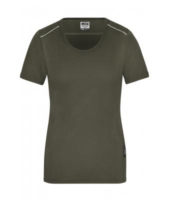 Dames Ladies' Workwear T-Shirt - SOLID - Olijf 8711