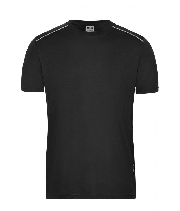 Men Men's Workwear T-Shirt - SOLID - OCS Blended Black 8712