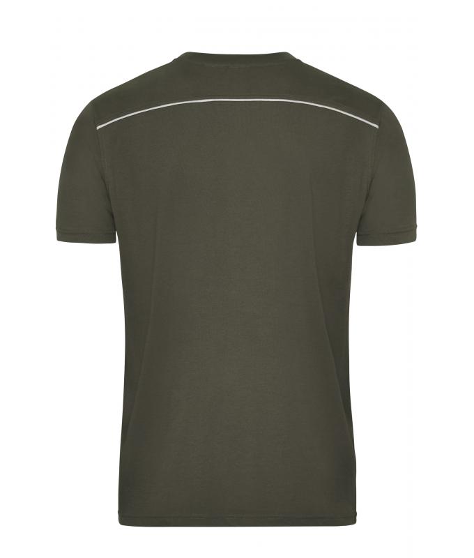 Heren Men's Workwear T-Shirt - SOLID - OCS Blended Olijf 8712