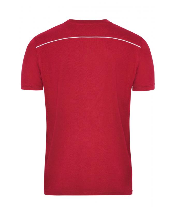 Men Men's Workwear T-Shirt - SOLID - OCS Blended Red 8712