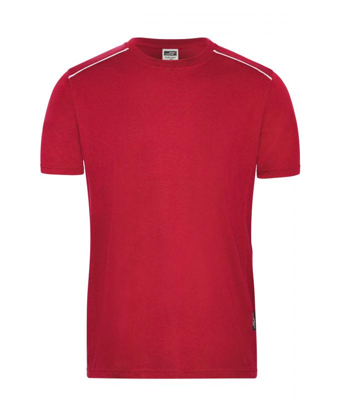 Men Men's Workwear T-Shirt - SOLID - OCS Blended Red 8712