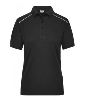 Femme Polo de travail femme - SOLID - Noir 8709