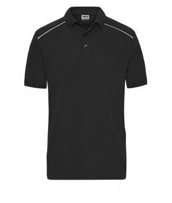 Men Men's  Workwear Polo - SOLID - Black 8710