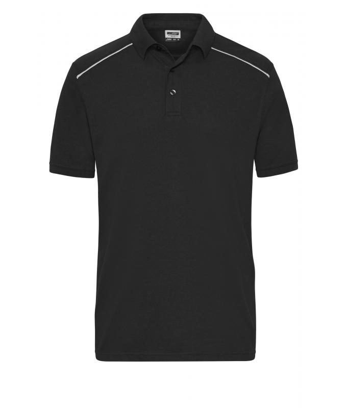Heren Men's Workwear Polo - SOLID - OCS Blended Zwart 8710