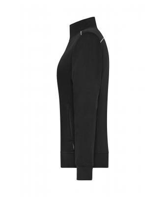 Ladies Ladies' Workwear Sweat Jacket - SOLID - Black 8727