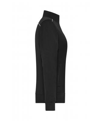 Ladies Ladies' Workwear Sweat Jacket - SOLID - Black 8727