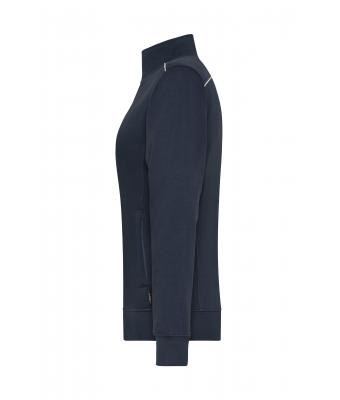 Dames Ladies' Workwear Sweat Jacket - SOLID - Navy 8727