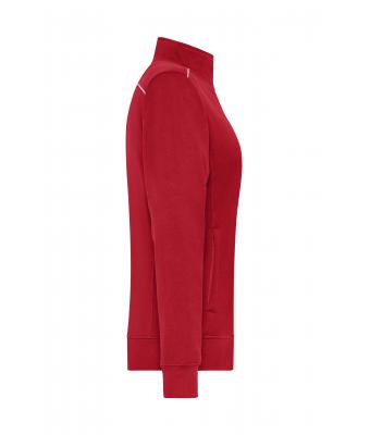 Dames Ladies' Workwear Sweat Jacket - SOLID - Rood 8727