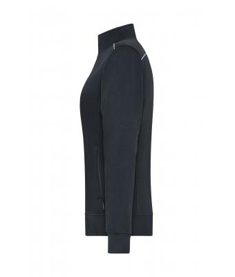 Femme Sweat de travail femme zippé - SOLID - Carbone 8727