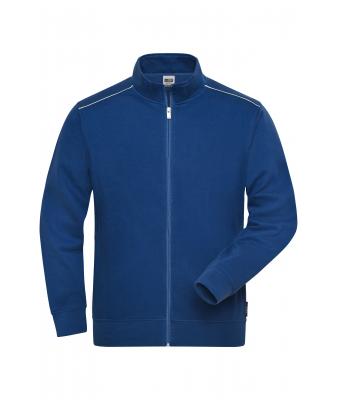 Men Men's Workwear Sweat-Jacket - SOLID - Dark-royal 8728