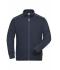 Men Men's Workwear Sweat-Jacket - SOLID - Navy 8728