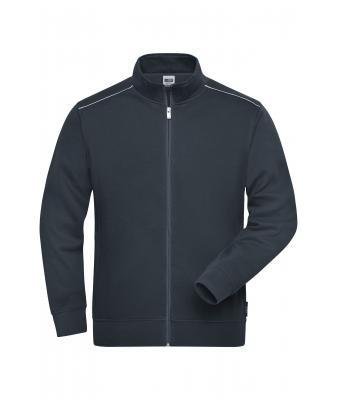 Homme Sweat de travail homme zippé - SOLID - Carbone 8728