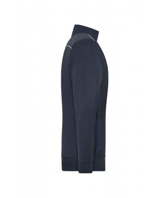 Unisexe Sweat de travail zippé - SOLID - Marine 8728
