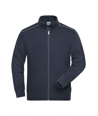 Unisexe Sweat de travail zippé - SOLID - Marine 8728