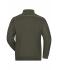 Unisexe Sweat de travail zippé - SOLID - Olive 8728