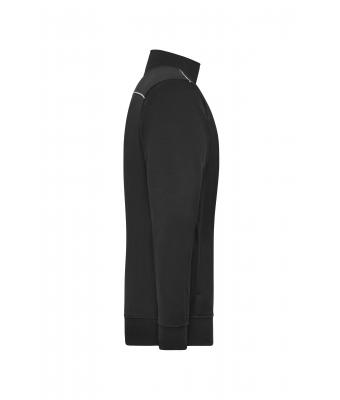 Unisexe Sweat de travail zippé - SOLID - Noir 8728