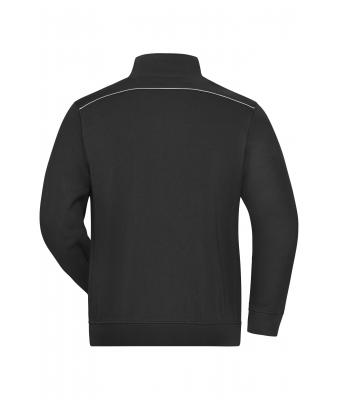 Unisexe Sweat de travail zippé - SOLID - Noir 8728