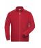 Unisex Workwear Sweat Jacket - SOLID - Red 8728