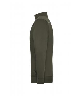 Unisex Workwear Sweat Jacket - SOLID - Olijf 8728