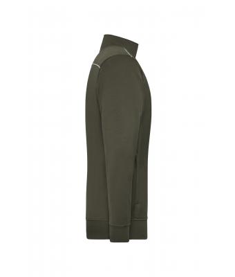 Unisex Workwear Sweat Jacket - SOLID - Olijf 8728
