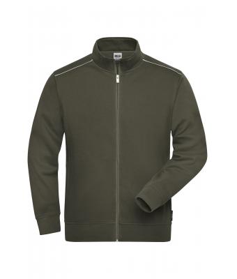 Unisex Workwear Sweat Jacket - SOLID - Olijf 8728