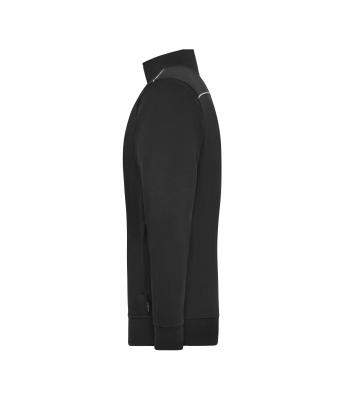 Unisex Workwear Sweat Jacket - SOLID - Black 8728