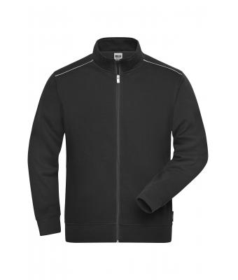 Unisex Workwear Sweat Jacket - SOLID - Zwart 8728