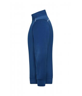 Unisexe Sweat de travail demi-zippé - SOLID - Royal-foncé 8733