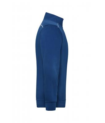 Unisexe Sweat de travail demi-zippé - SOLID - Royal-foncé 8733