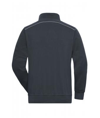 Unisexe Sweat de travail demi-zippé - SOLID - Carbone 8733