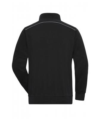 Unisexe Sweat de travail demi-zippé - SOLID - Noir 8733