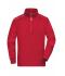 Unisex Workwear Half-Zip Sweat - SOLID - Rood 8733