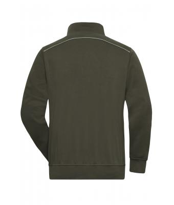 Unisex Workwear Half-Zip Sweat - SOLID - Olijf 8733