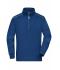 Unisex Workwear Half-Zip Sweat - SOLID - Donkerroyal 8733