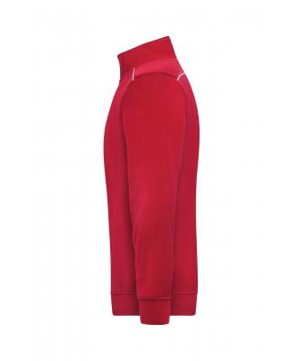 Unisex Workwear Half-Zip Sweat - SOLID - Rood 8733