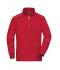 Unisex Workwear Half-Zip Sweat - SOLID - Red 8733