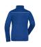 Damen Ladies' Knitted Workwear Fleece Jacket - SOLID - Dark-royal-melange/navy 10221