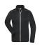 Dames Ladies' Knitted Workwear Fleece Jacket - SOLID - Zwart/zwart 10221