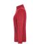 Dames Ladies' Knitted Workwear Fleece Jacket - SOLID - Rood-melange/zwart 10221