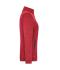 Dames Ladies' Knitted Workwear Fleece Jacket - SOLID - Rood-melange/zwart 10221