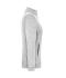Dames Ladies' Knitted Workwear Fleece Jacket - SOLID - Wit-melange/carbon 10221